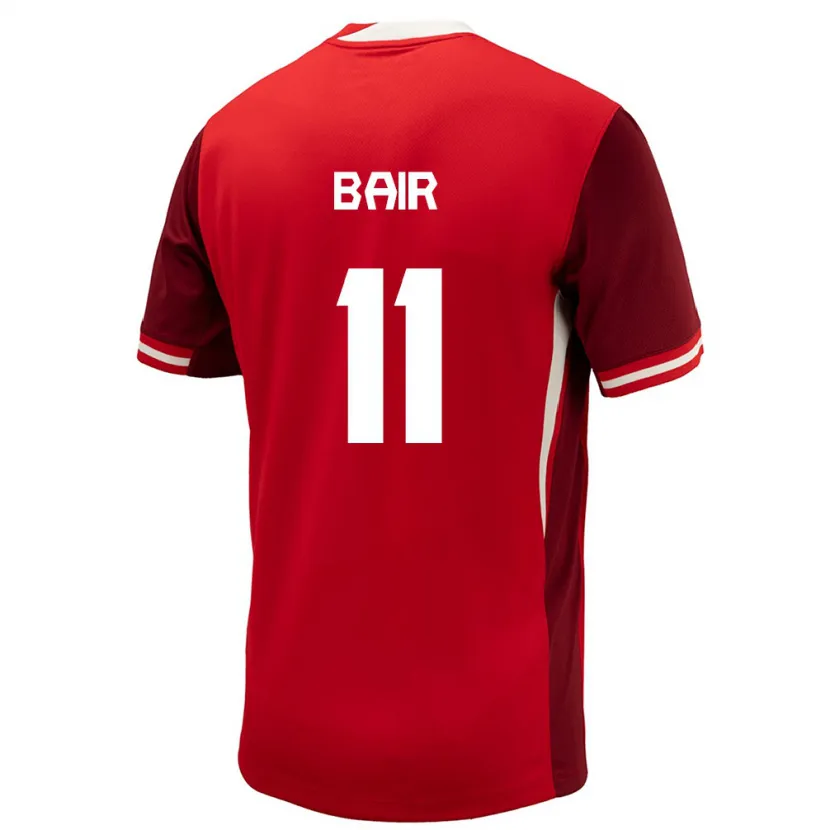 Danxen Niño Camiseta Canadá Theo Bair #11 Rojo 1ª Equipación 24-26 La Camisa México