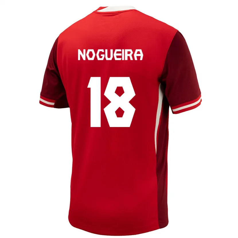 Danxen Niño Camiseta Canadá Matthew Nogueira #18 Rojo 1ª Equipación 24-26 La Camisa México