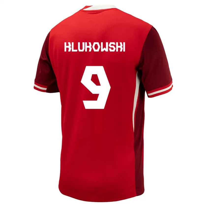 Danxen Niño Camiseta Canadá Antoni Klukowski #9 Rojo 1ª Equipación 24-26 La Camisa México