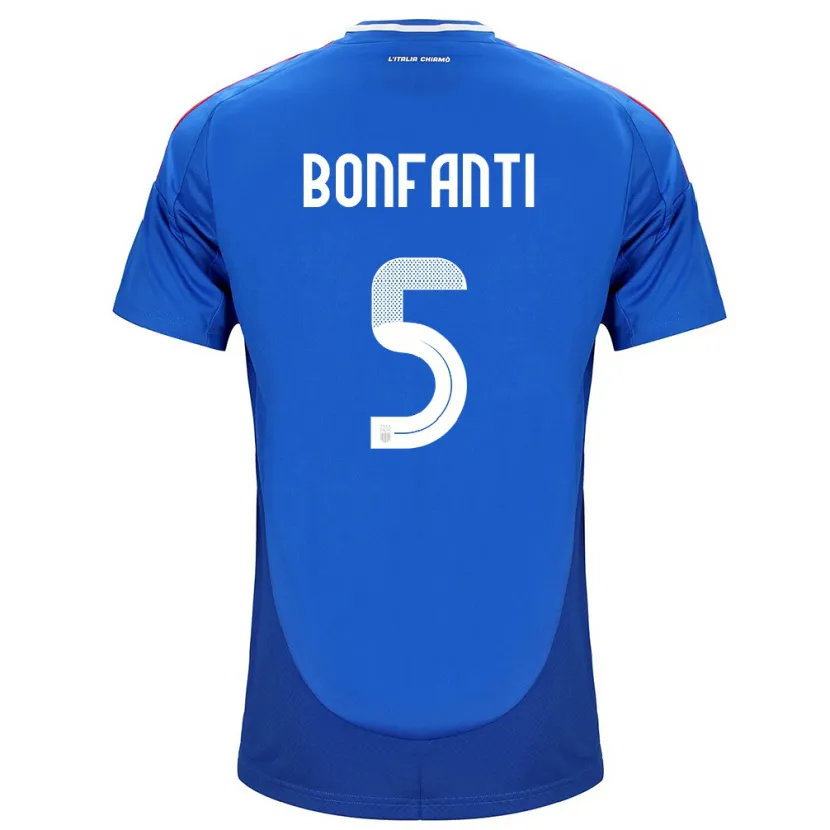 Danxen Niño Camiseta Italia Giovanni Bonfanti #5 Azul 1ª Equipación 24-26 La Camisa México
