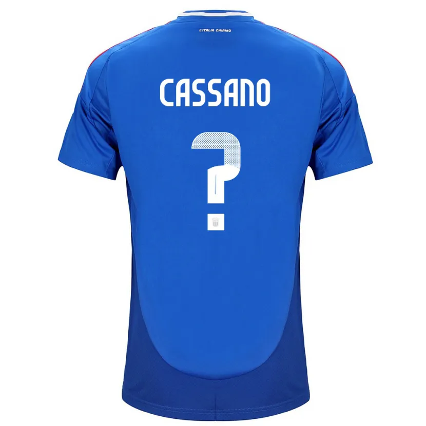 Danxen Niño Camiseta Italia Claudio Cassano #0 Azul 1ª Equipación 24-26 La Camisa México