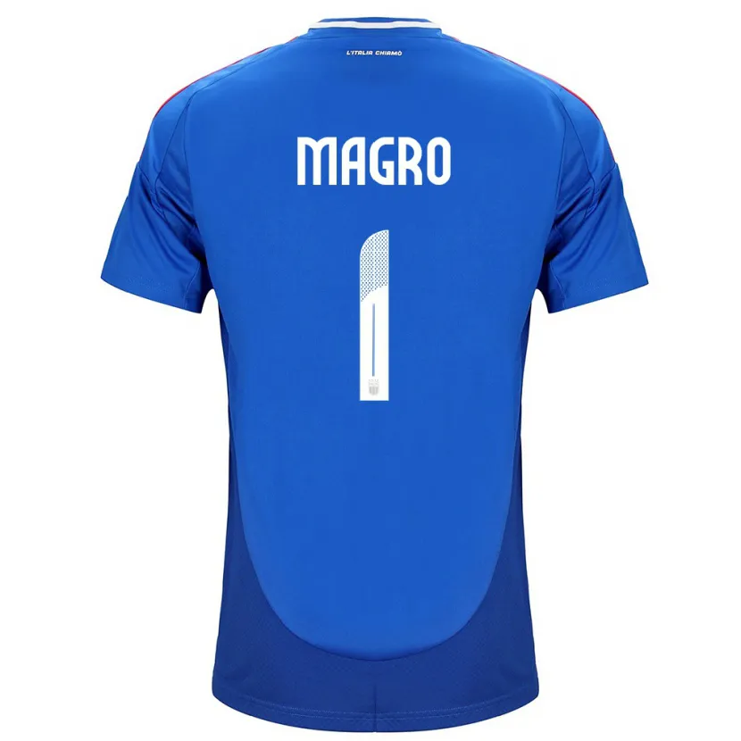Danxen Niño Camiseta Italia Federico Magro #1 Azul 1ª Equipación 24-26 La Camisa México
