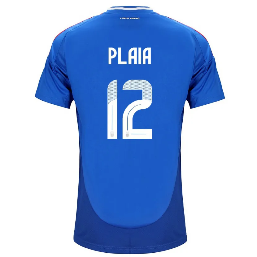 Danxen Niño Camiseta Italia Francesco Plaia #12 Azul 1ª Equipación 24-26 La Camisa México