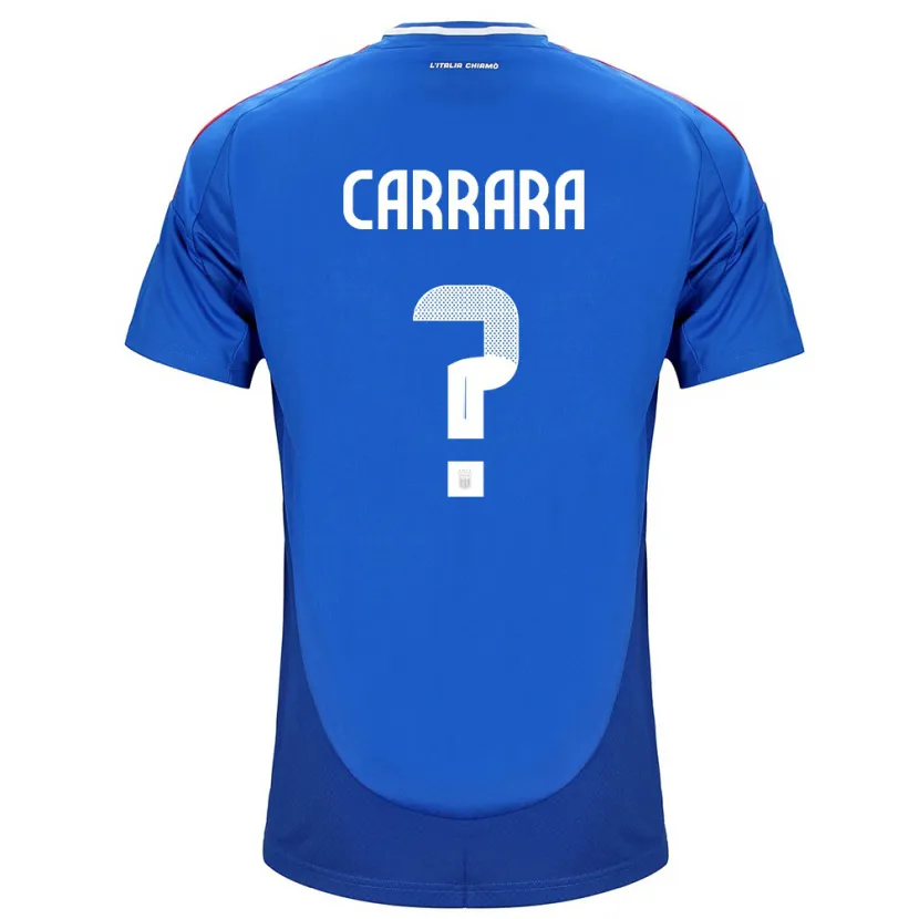 Danxen Niño Camiseta Italia Cristian Carrara #0 Azul 1ª Equipación 24-26 La Camisa México