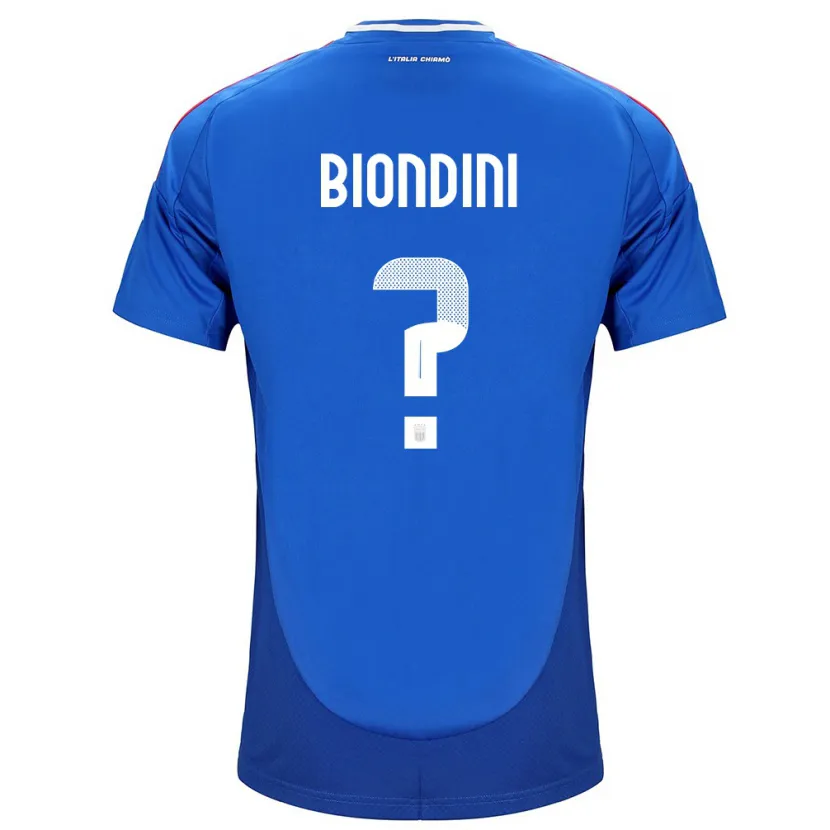 Danxen Niño Camiseta Italia Edoardo Biondini #0 Azul 1ª Equipación 24-26 La Camisa México