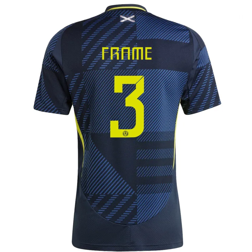 Danxen Niño Camiseta Escocia Mitchel Frame #3 Azul Oscuro 1ª Equipación 24-26 La Camisa México