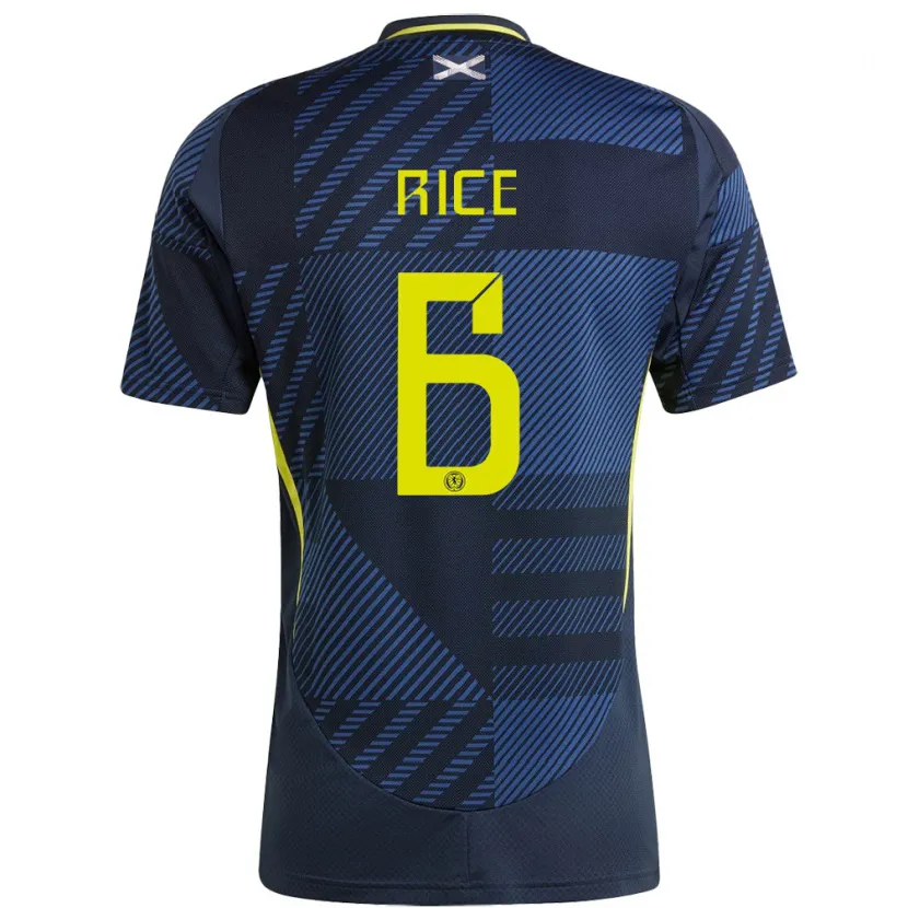 Danxen Niño Camiseta Escocia Bailey Rice #6 Azul Oscuro 1ª Equipación 24-26 La Camisa México