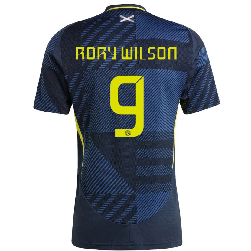 Danxen Niño Camiseta Escocia Rory Wilson #9 Azul Oscuro 1ª Equipación 24-26 La Camisa México