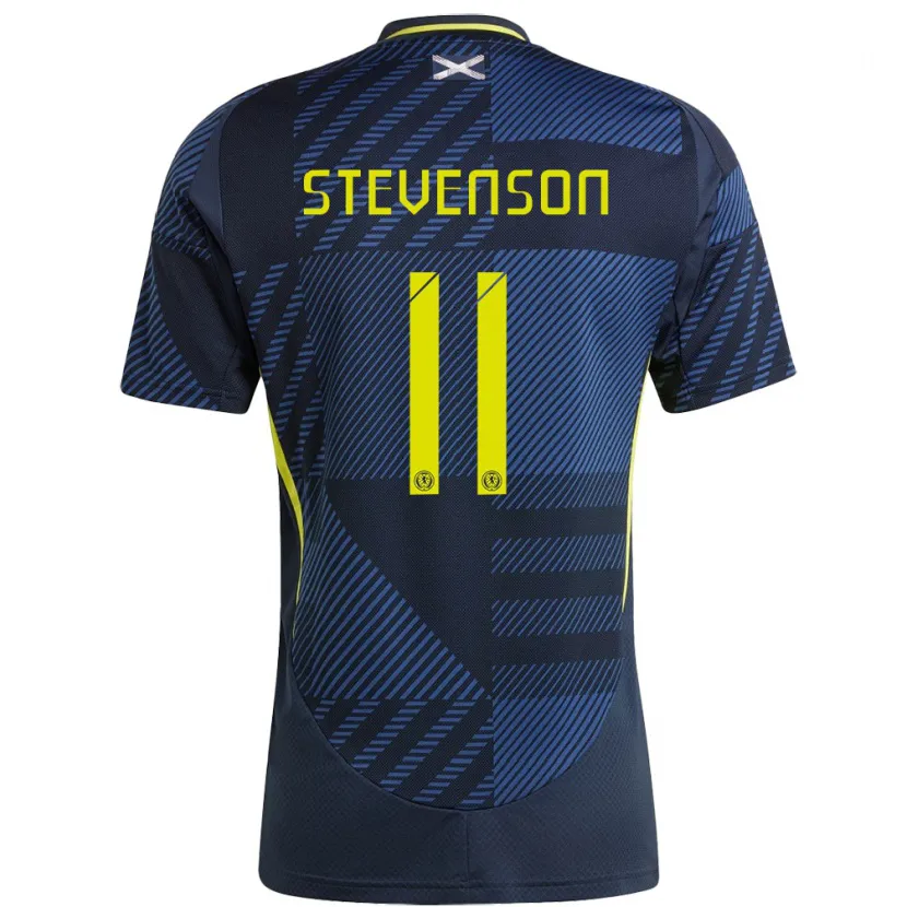 Danxen Niño Camiseta Escocia Gus Stevenson #11 Azul Oscuro 1ª Equipación 24-26 La Camisa México