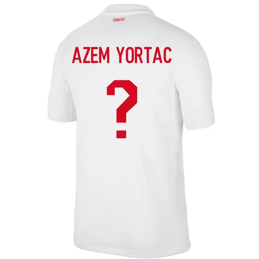 Danxen Niño Camiseta Turquía Mustafa Azem Yortaç #0 Blanco 1ª Equipación 24-26 La Camisa México