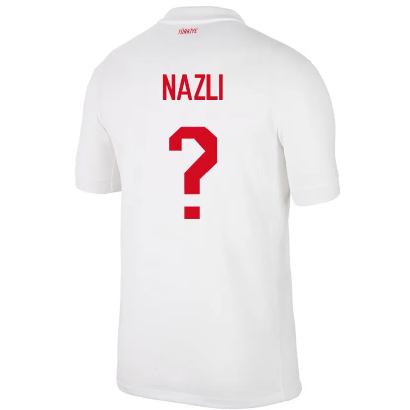 Danxen Niño Camiseta Turquía Barış Nazlı #0 Blanco 1ª Equipación 24-26 La Camisa México