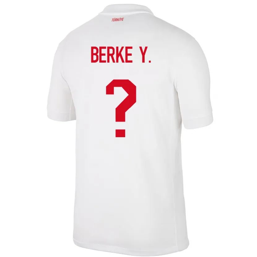 Danxen Niño Camiseta Turquía Berke Yıldırım #0 Blanco 1ª Equipación 24-26 La Camisa México