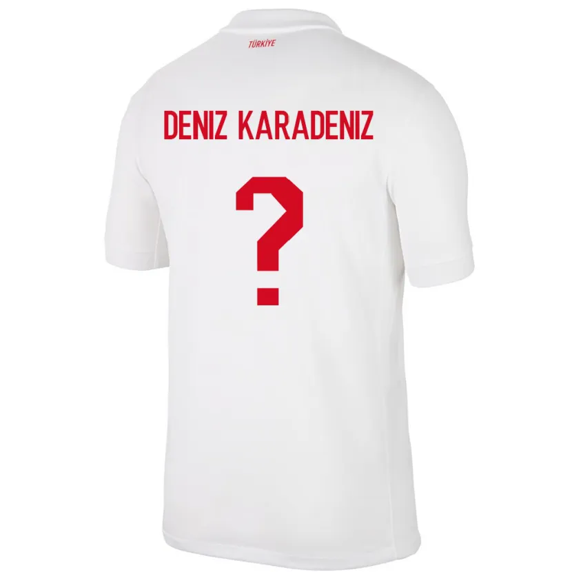 Danxen Niño Camiseta Turquía Mustafa Deniz Karadeniz #0 Blanco 1ª Equipación 24-26 La Camisa México