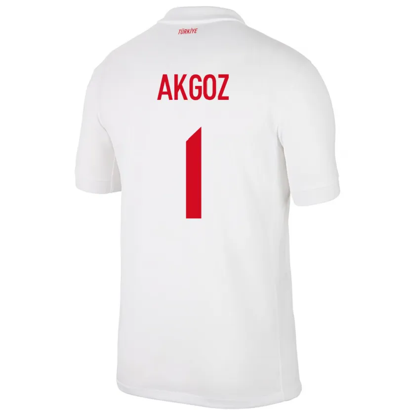 Danxen Niño Camiseta Turquía Selda Akgöz #1 Blanco 1ª Equipación 24-26 La Camisa México