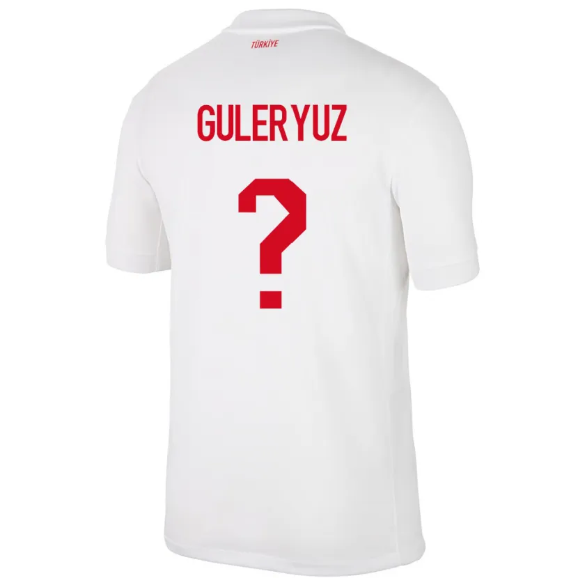 Danxen Niño Camiseta Turquía Göknur Güleryüz #0 Blanco 1ª Equipación 24-26 La Camisa México