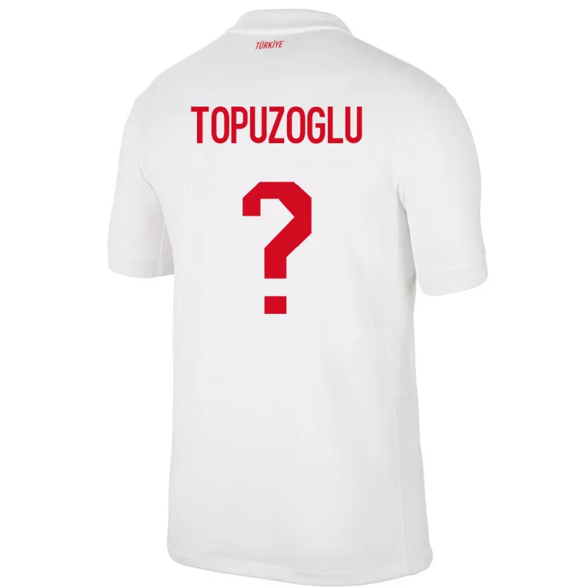 Danxen Niño Camiseta Turquía Berna Topuzoğlu #0 Blanco 1ª Equipación 24-26 La Camisa México
