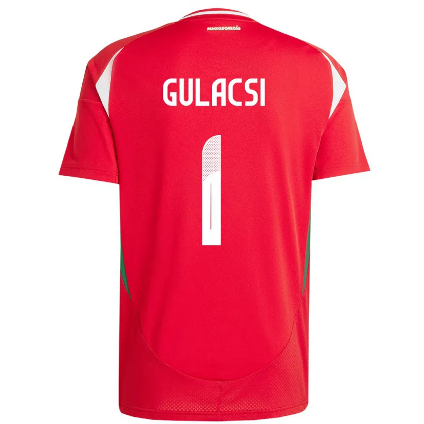 Danxen Niño Camiseta Hungría Péter Gulácsi #1 Rojo 1ª Equipación 24-26 La Camisa México