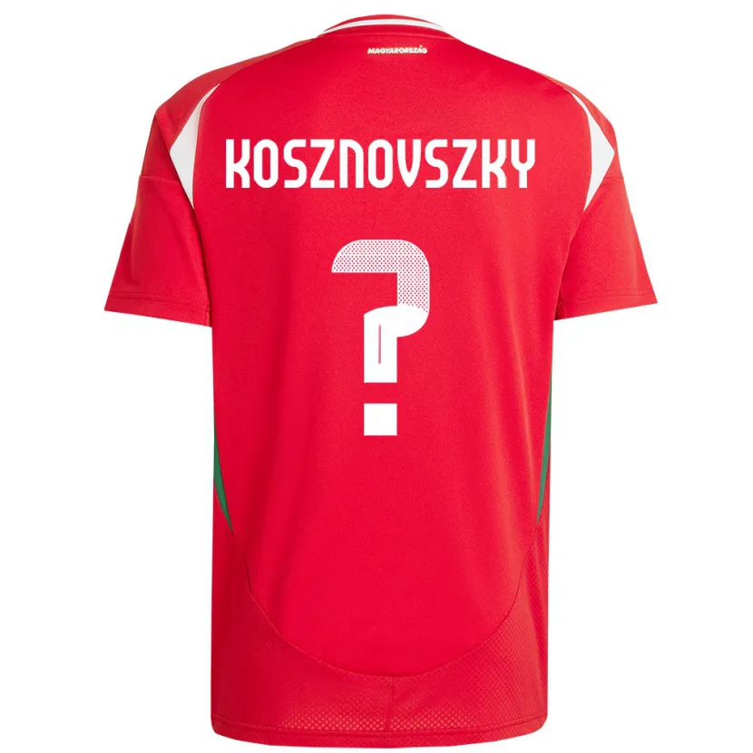 Danxen Niño Camiseta Hungría Márk Kosznovszky #0 Rojo 1ª Equipación 24-26 La Camisa México