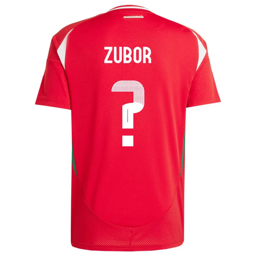 Danxen Niño Camiseta Hungría Ádám Zubor #0 Rojo 1ª Equipación 24-26 La Camisa México