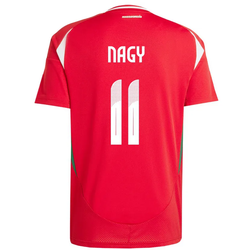 Danxen Niño Camiseta Hungría Virág Nagy #11 Rojo 1ª Equipación 24-26 La Camisa México