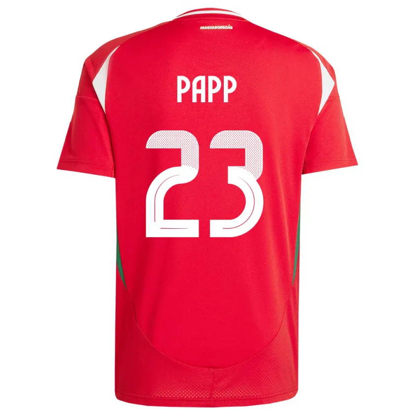 Danxen Niño Camiseta Hungría Luca Papp #23 Rojo 1ª Equipación 24-26 La Camisa México