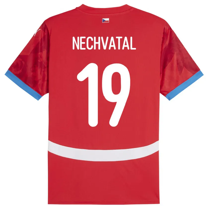 Danxen Niño Camiseta Chequia Matyas Nechvatal #19 Rojo 1ª Equipación 24-26 La Camisa México