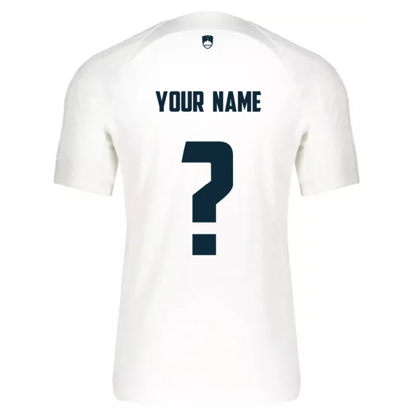 Danxen Niño Camiseta Eslovenia Su Nombre #0 Blanco 1ª Equipación 24-26 La Camisa México
