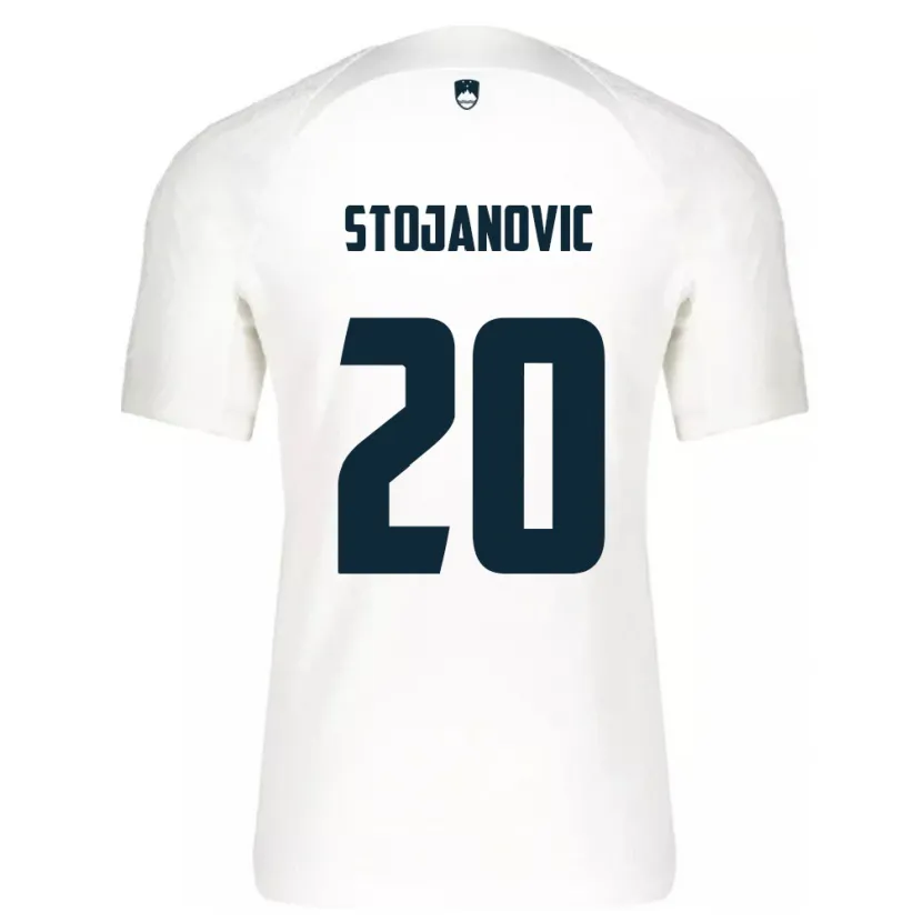 Danxen Niño Camiseta Eslovenia Petar Stojanović #20 Blanco 1ª Equipación 24-26 La Camisa México