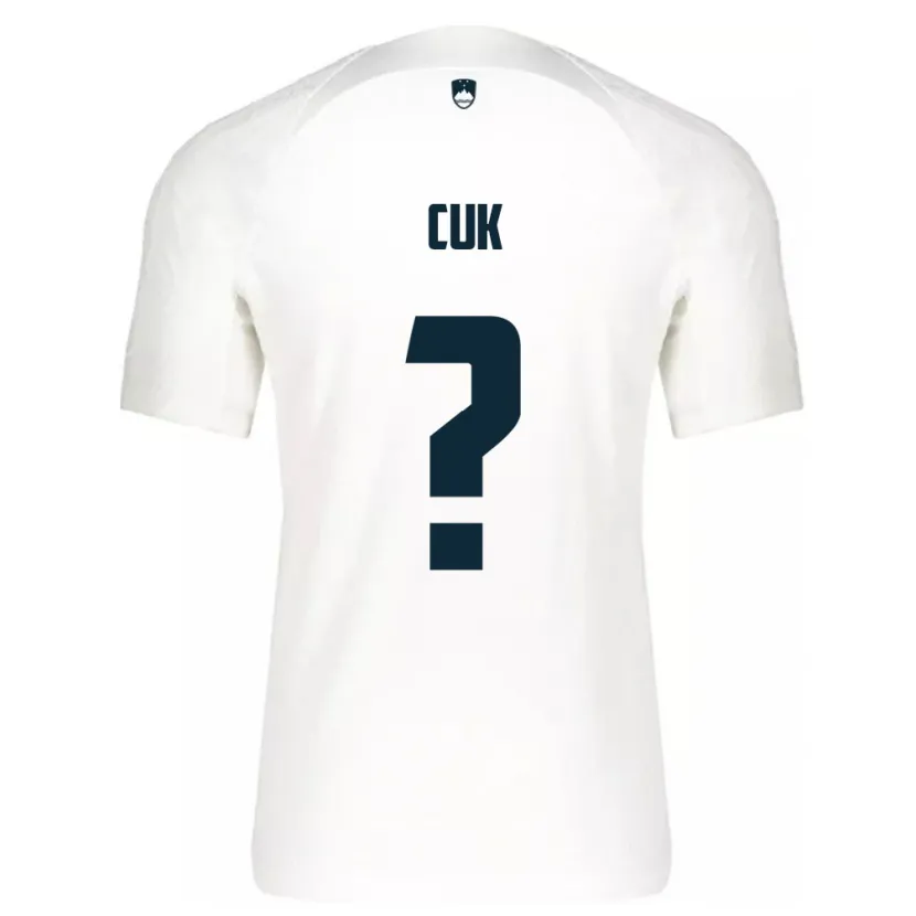 Danxen Niño Camiseta Eslovenia Tine Cuk #0 Blanco 1ª Equipación 24-26 La Camisa México