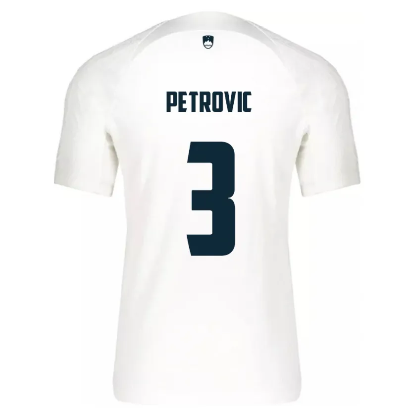 Danxen Niño Camiseta Eslovenia Zan Petrovic #3 Blanco 1ª Equipación 24-26 La Camisa México