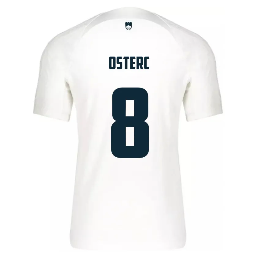 Danxen Niño Camiseta Eslovenia Niko Osterc #8 Blanco 1ª Equipación 24-26 La Camisa México