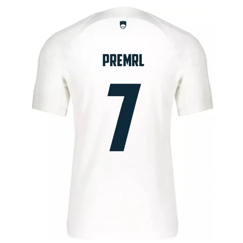 Danxen Niño Camiseta Eslovenia Jaka Premrl #7 Blanco 1ª Equipación 24-26 La Camisa México