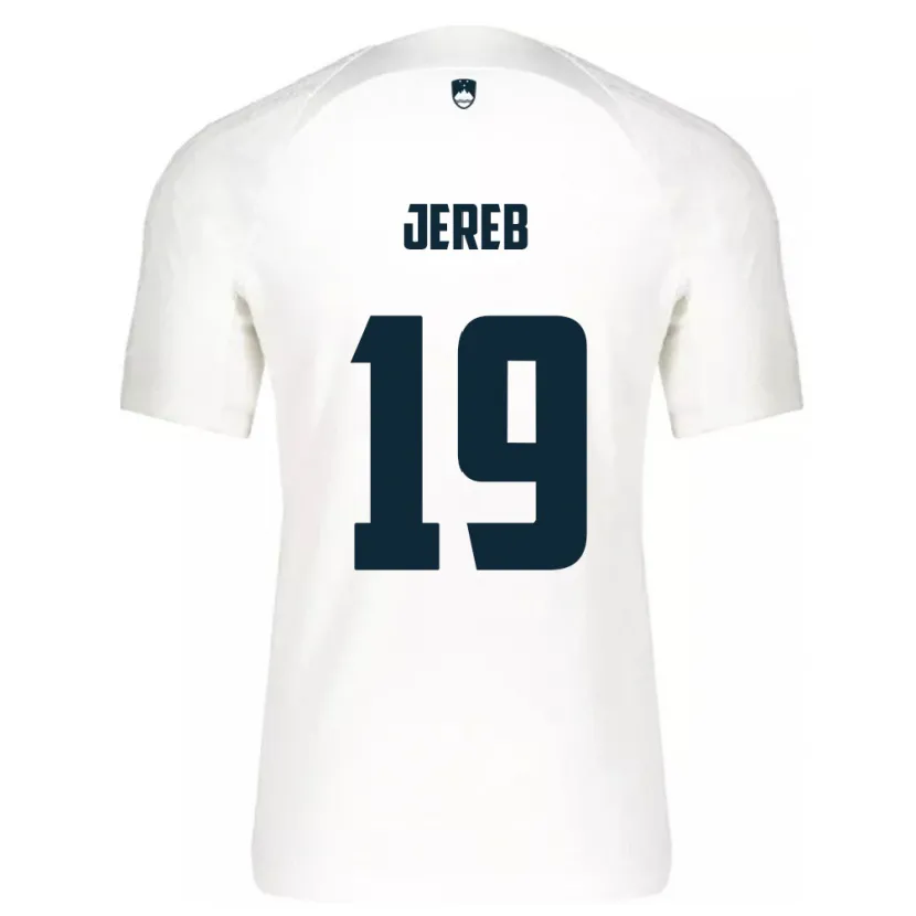 Danxen Niño Camiseta Eslovenia David Jereb #19 Blanco 1ª Equipación 24-26 La Camisa México