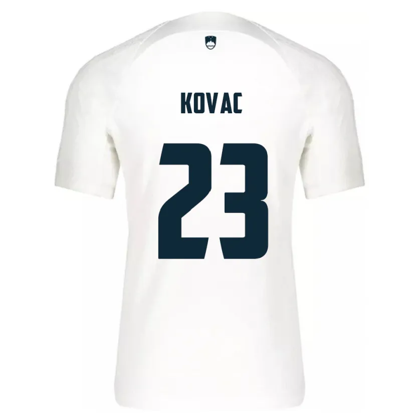Danxen Niño Camiseta Eslovenia Blaz Kovac #23 Blanco 1ª Equipación 24-26 La Camisa México