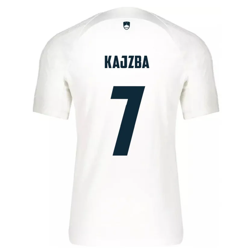 Danxen Niño Camiseta Eslovenia Nina Kajzba #7 Blanco 1ª Equipación 24-26 La Camisa México