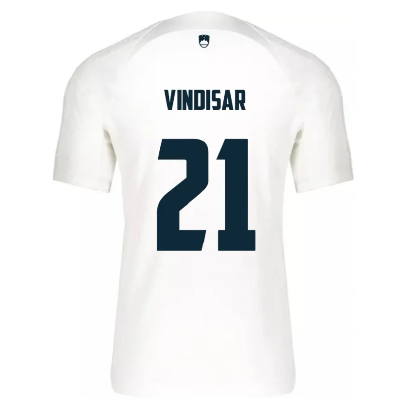 Danxen Niño Camiseta Eslovenia Zala Vindišar #21 Blanco 1ª Equipación 24-26 La Camisa México