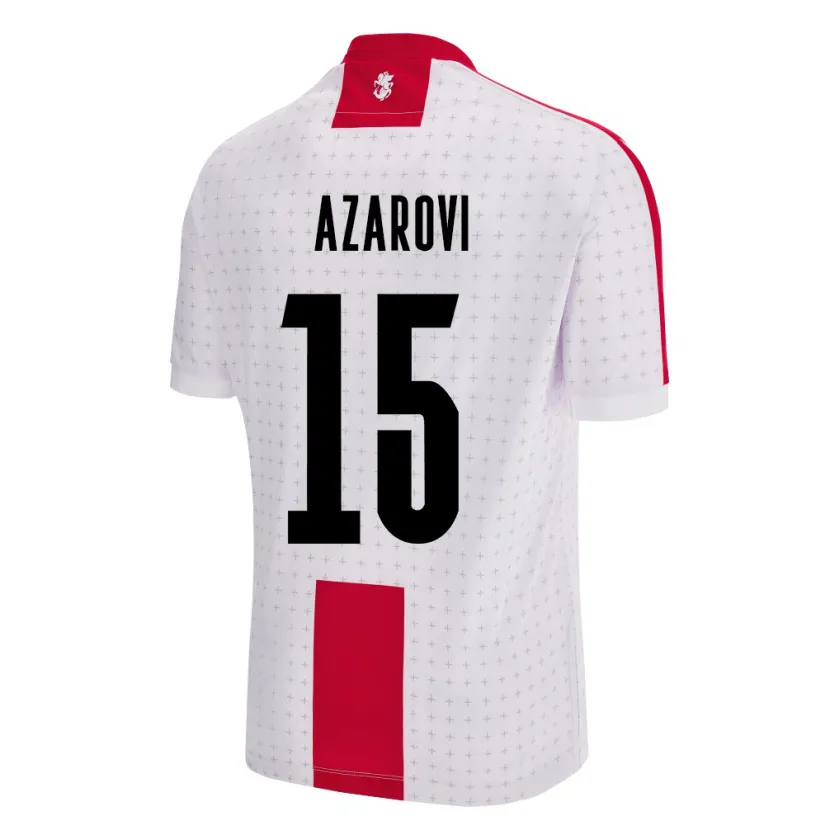 Danxen Niño Camiseta Georgia Irakli Azarovi #15 Blanco 1ª Equipación 24-26 La Camisa México