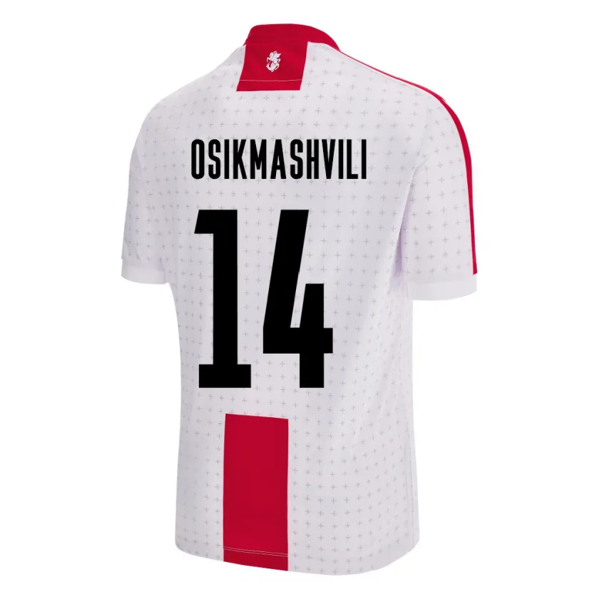 Danxen Niño Camiseta Georgia Levan Osikmashvili #14 Blanco 1ª Equipación 24-26 La Camisa México