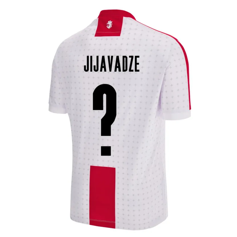 Danxen Niño Camiseta Georgia Erekle Jijavadze #0 Blanco 1ª Equipación 24-26 La Camisa México