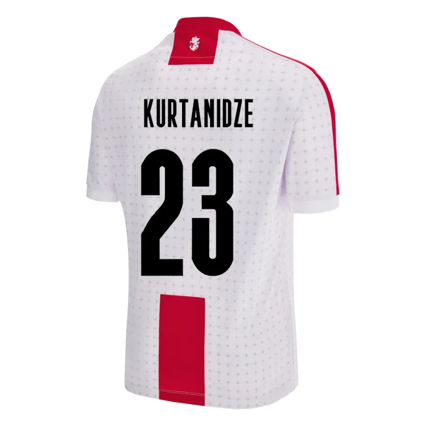 Danxen Niño Camiseta Georgia Revaz Kurtanidze #23 Blanco 1ª Equipación 24-26 La Camisa México