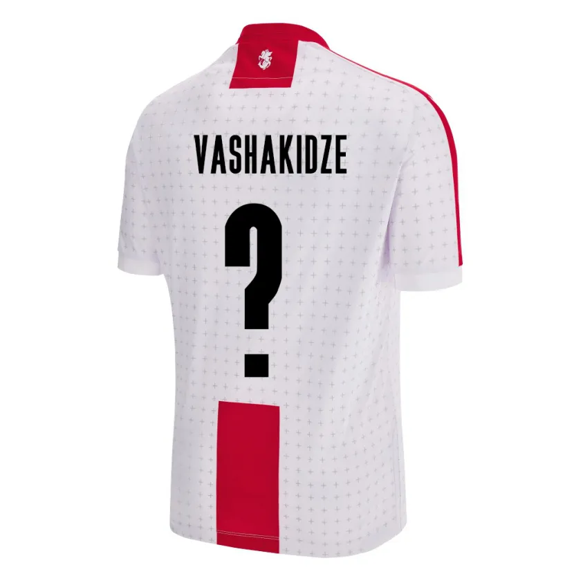 Danxen Niño Camiseta Georgia Nikoloz Vashakidze #0 Blanco 1ª Equipación 24-26 La Camisa México
