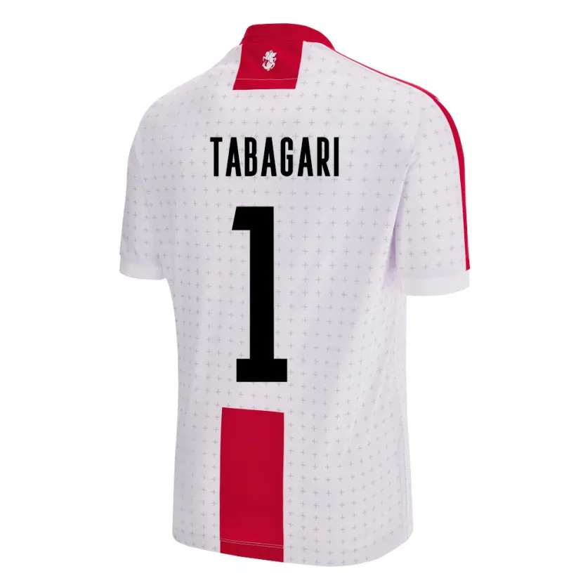 Danxen Niño Camiseta Georgia Eka Tabagari #1 Blanco 1ª Equipación 24-26 La Camisa México