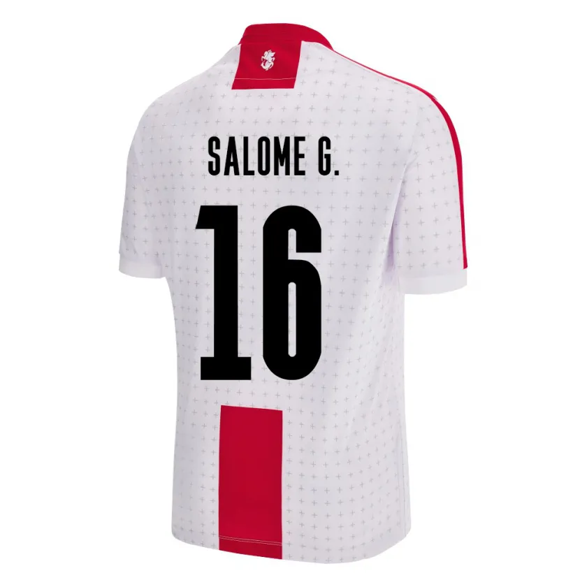 Danxen Niño Camiseta Georgia Salome Gasviani #16 Blanco 1ª Equipación 24-26 La Camisa México