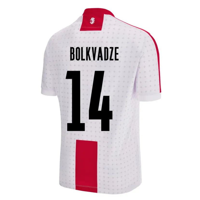 Danxen Niño Camiseta Georgia Anastasia Bolkvadze #14 Blanco 1ª Equipación 24-26 La Camisa México
