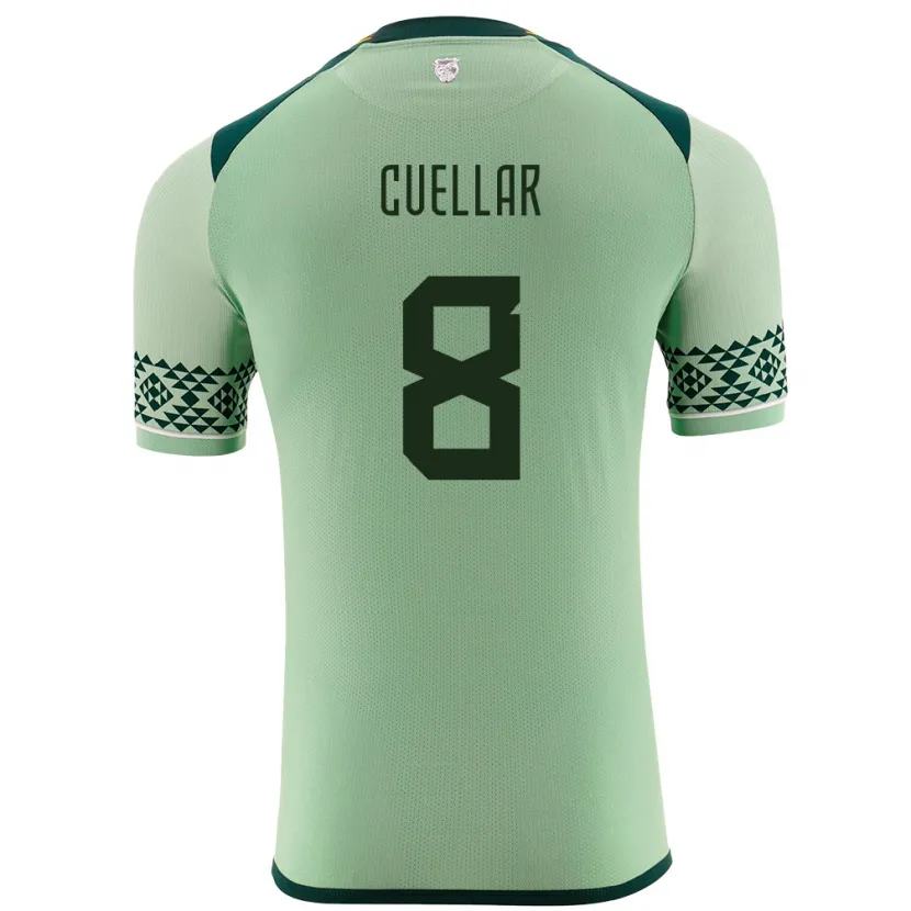 Danxen Niño Camiseta Bolivia Jaume Cuéllar #8 Verde Claro 1ª Equipación 24-26 La Camisa México