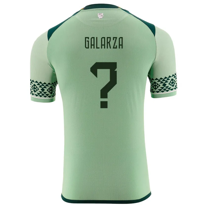 Danxen Niño Camiseta Bolivia Lucas Galarza #0 Verde Claro 1ª Equipación 24-26 La Camisa México
