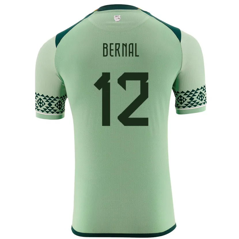 Danxen Niño Camiseta Bolivia Joel Bernal #12 Verde Claro 1ª Equipación 24-26 La Camisa México