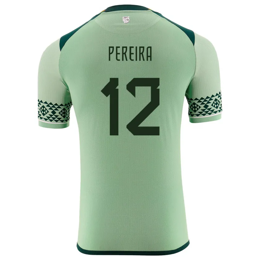 Danxen Niño Camiseta Bolivia Fabián Pereira #12 Verde Claro 1ª Equipación 24-26 La Camisa México