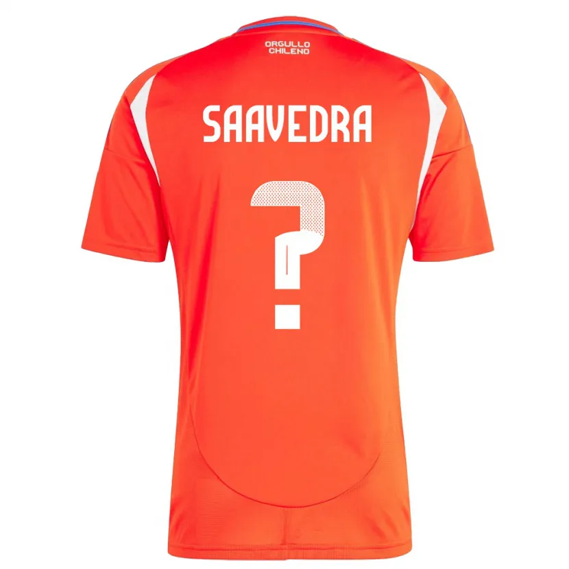 Danxen Niño Camiseta Chile Danilo Saavedra #0 Rojo 1ª Equipación 24-26 La Camisa México