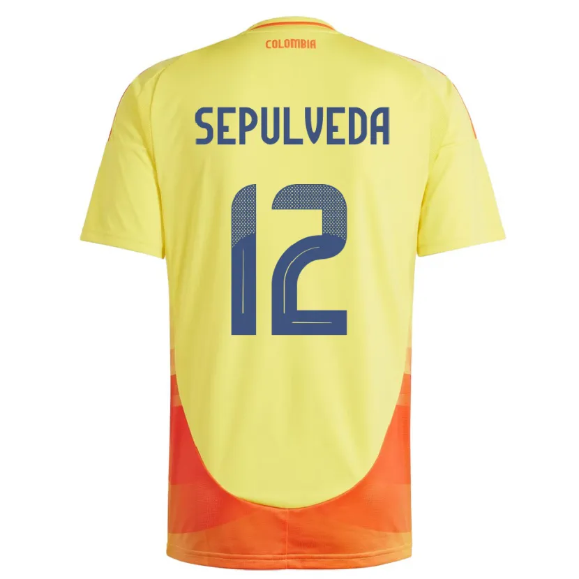Danxen Niño Camiseta Colombia Sandra Sepúlveda #12 Amarillo 1ª Equipación 24-26 La Camisa México